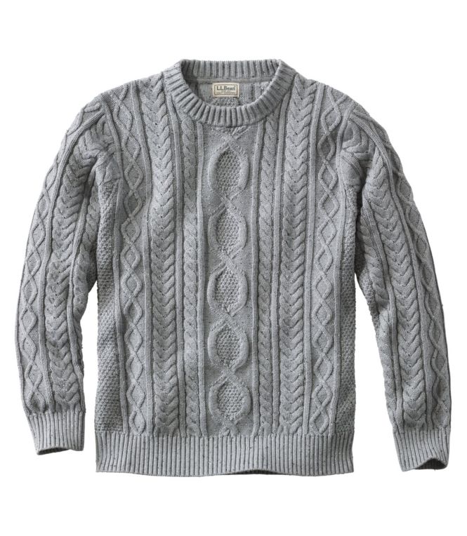 Men's Bean's Heritage Soft Cotton Fisherman Sweater, Crewneck
