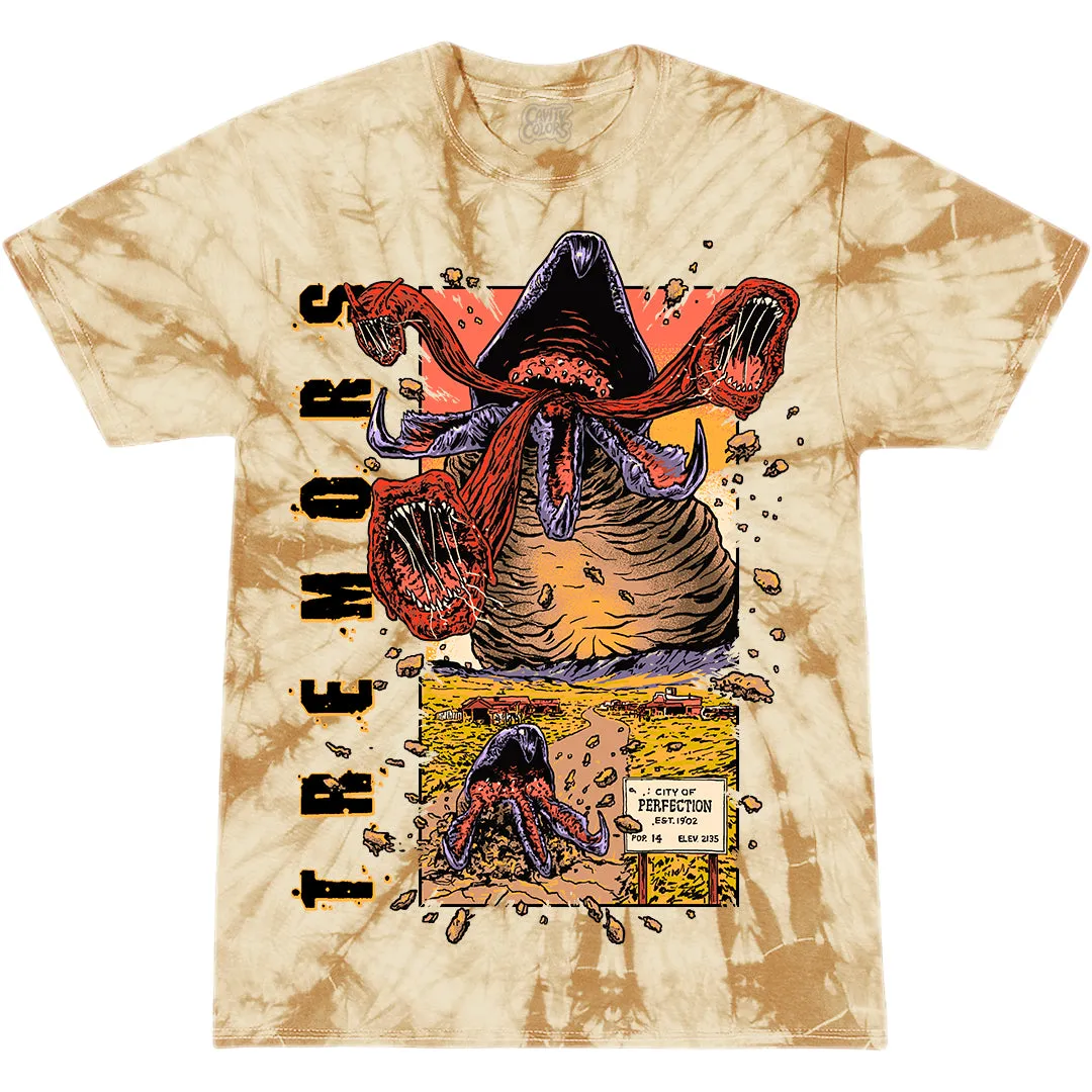 TREMORS: '90s HORROR - T-SHIRT (DESERT HEAT TIE DYE)