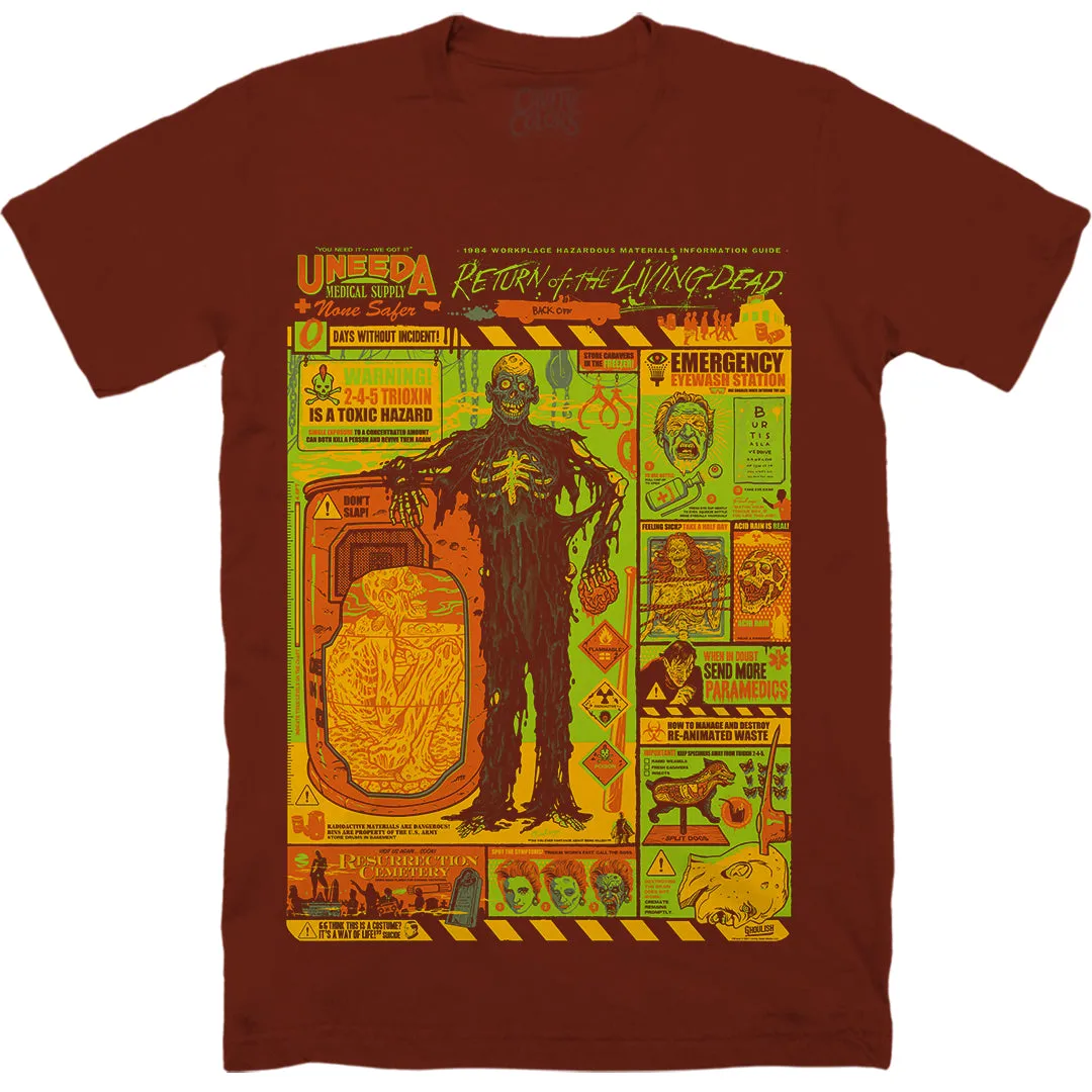 RETURN OF THE LIVING DEAD: SAFETY GUIDE - T-SHIRT (MELTDOWN VARIANT)