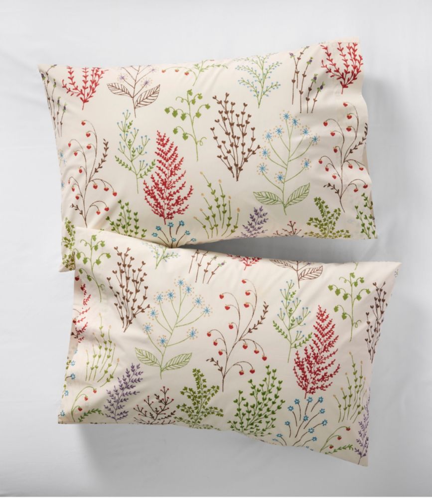 Botanical Floral Percale Sheet Collection