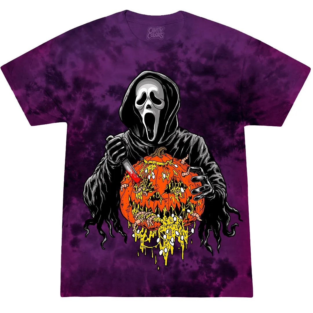GHOST FACE: CREEPY CARVER - T-SHIRT (PURPLE TIE DYE)