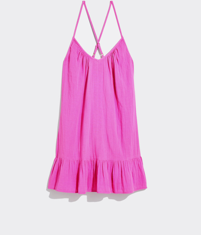 Seastitch Double-Gauze Strappy Cover-Up