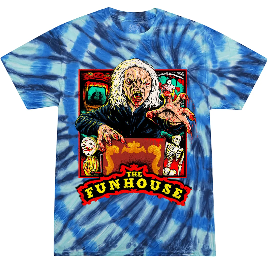 THE FUNHOUSE: RETRO HORROR - T-SHIRT (ELECTRIC TIE DYE)