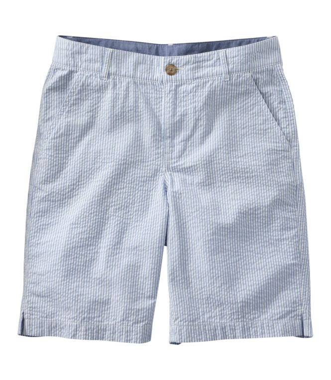 Women's Comfort Stretch Shorts, Seersucker Bermudas 9