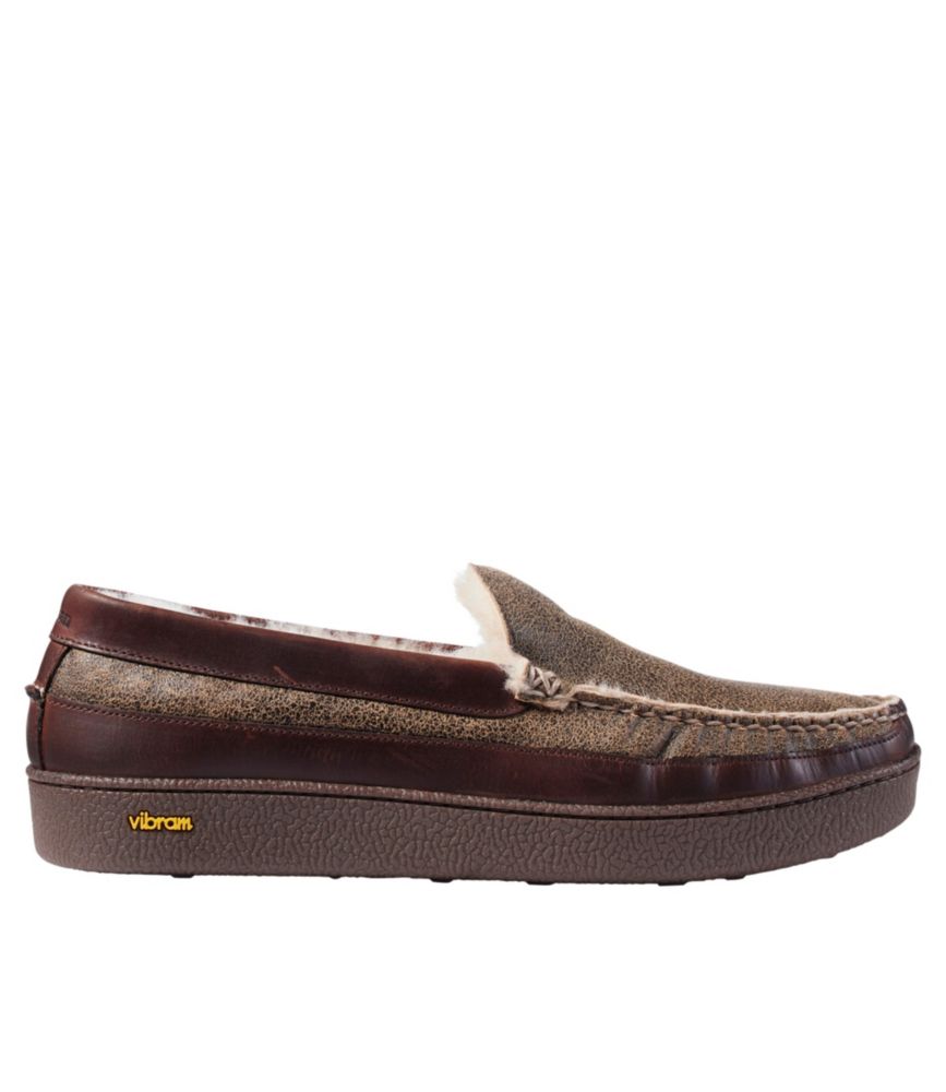 Men's Lodge Moc Vibram® Slippers, Shearling