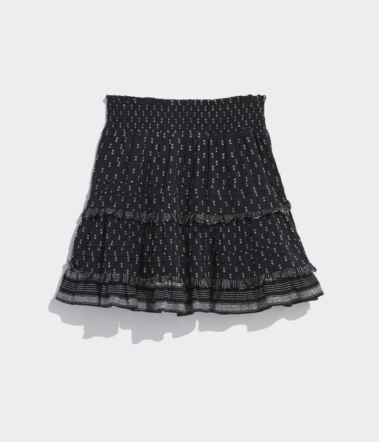 Jacquard Ruffle Skirt