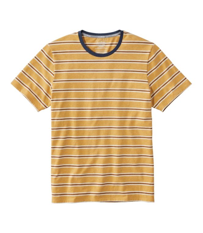 Men's Comfort Stretch Pima Tee Shirt, Short-Sleeve, Stripe