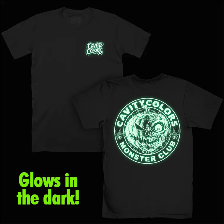 CAVITYCOLORS MONSTER CLUB (GLOW IN THE DARK) T-SHIRT