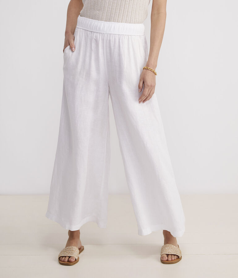 Wide-Leg Linen Pant