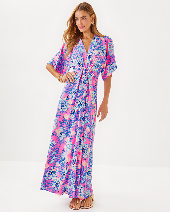 Wisteria V-Neck Maxi Dress
