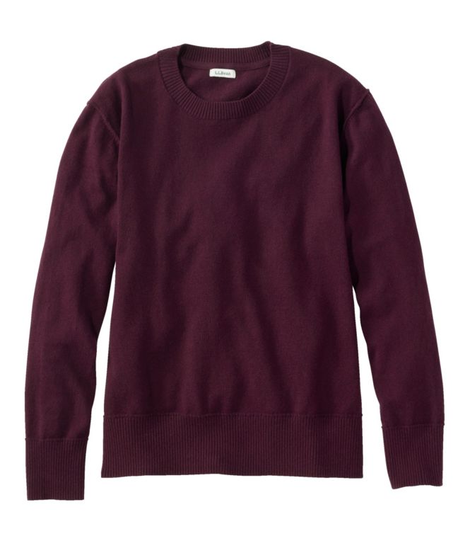 Women's Cotton/Cashmere Sweater, Crewneck