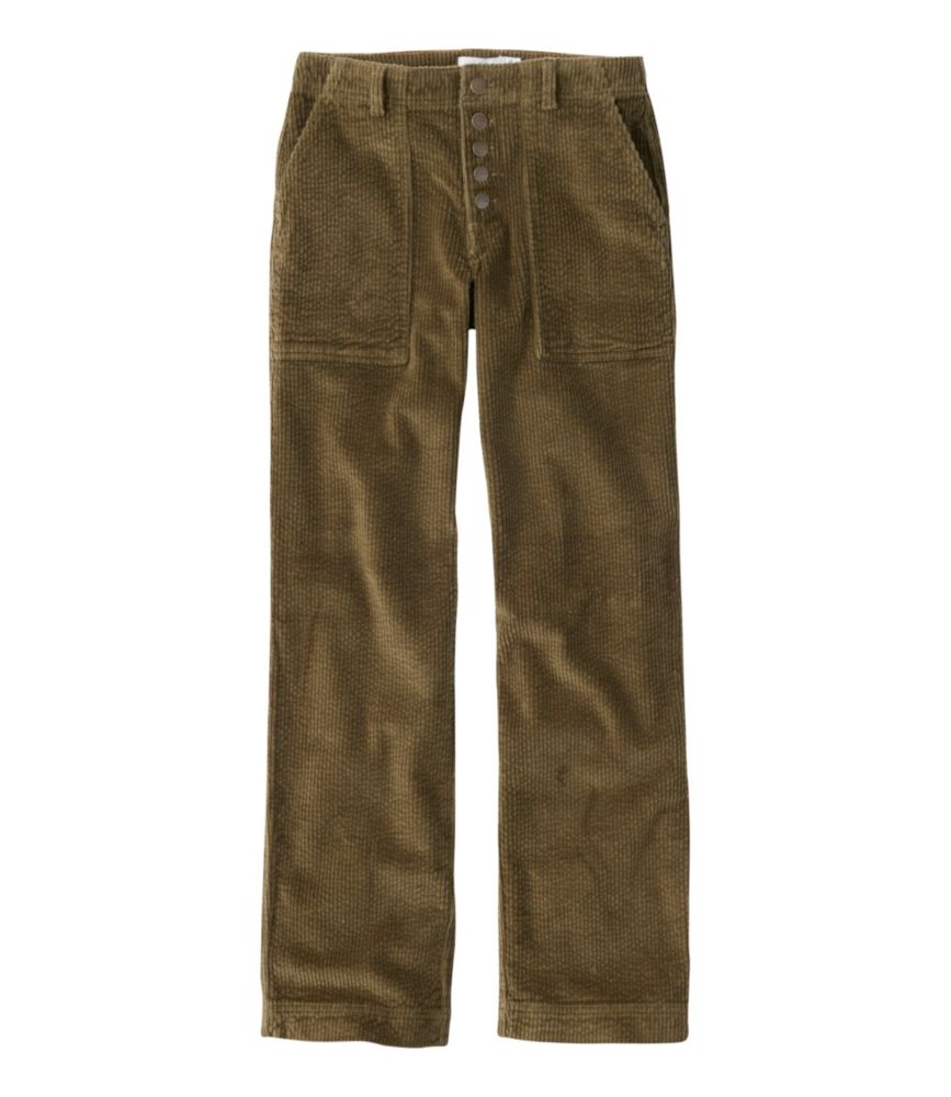 Women's Signature Utility Corduroy Pants, Mid-Rise Straight-Leg