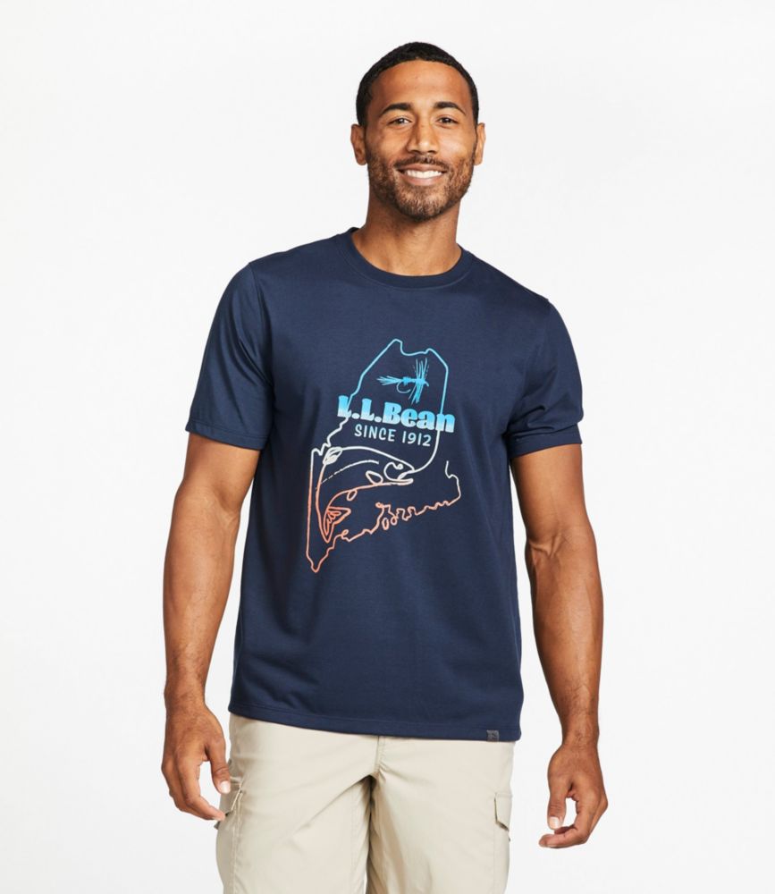 Men's Technical Fishing Graphic Tees, Short-Sleeve