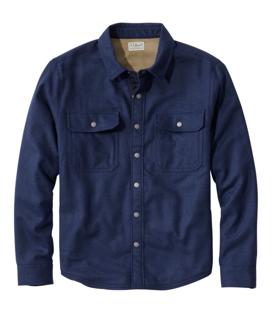 Men's Maine Guide Lightweight Lined Wool Field Shirt