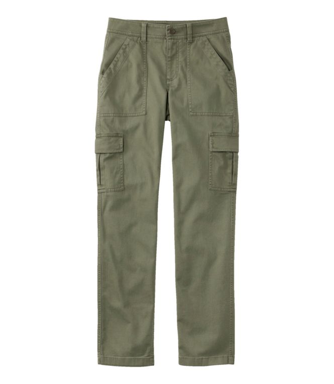 Women's Comfort Stretch Pants, Mid-Rise Straight-Leg Cargo