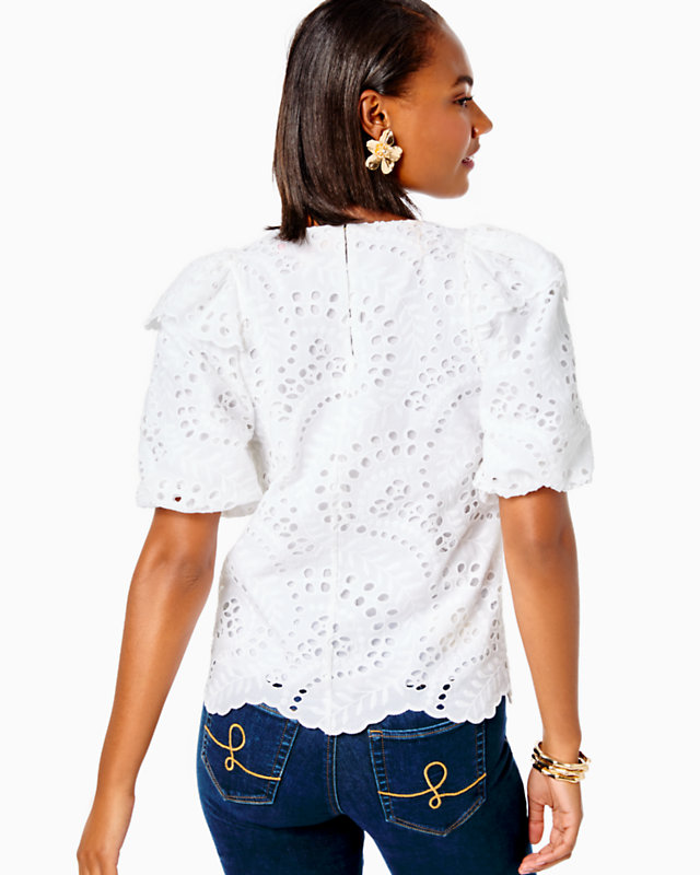 Aleena Eyelet Top